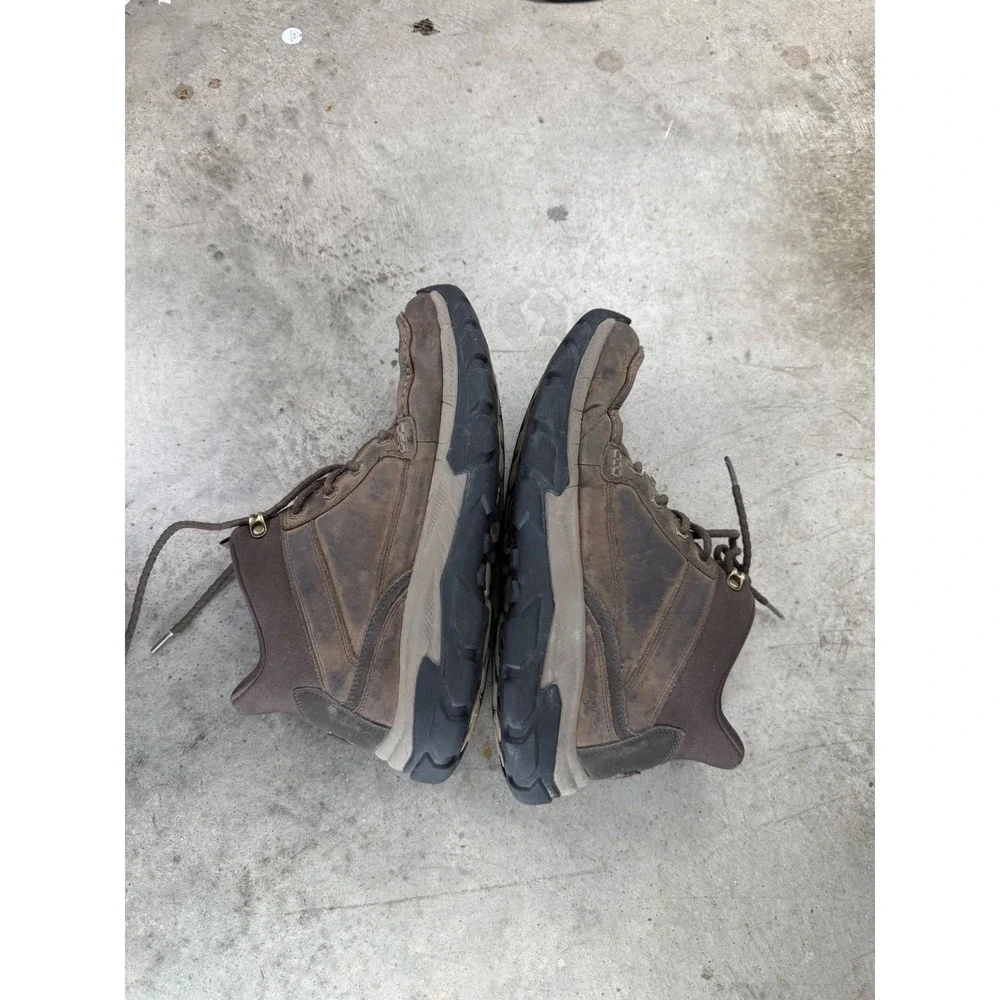 Vintage Skechers Brown Leather Goodyear Work Boots 205381 Mens 12